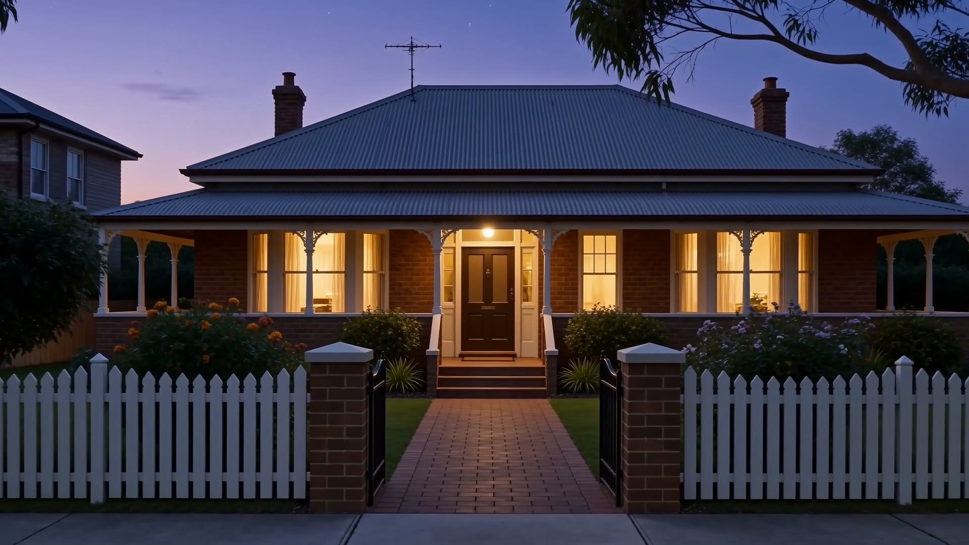 A Federation-era house on a leafy Australian street